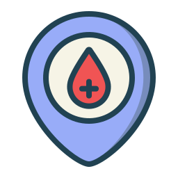 Blood donation icon