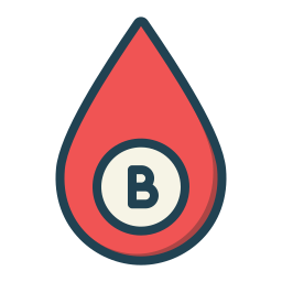 grupa krwi b ikona