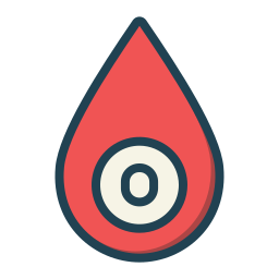 bloedgroep 0- icoon