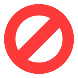 zakazany ikona