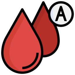 gruppo sanguigno a icona