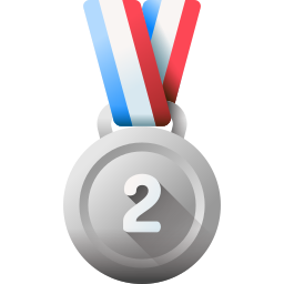 zilveren medaille icoon