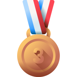 medaglia di bronzo icona