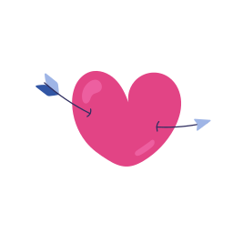 flecha de amor sticker