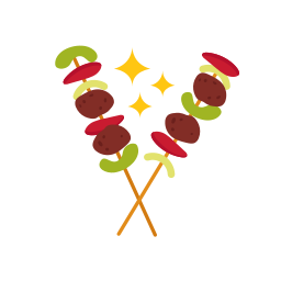 shish kebab sticker