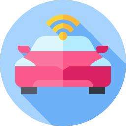 Autonomous car icon