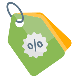 Shopping tag icon