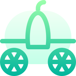 Cinderella carriage icon
