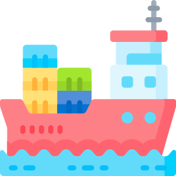 Cargo ship icon