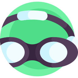 Swimming glasses icon