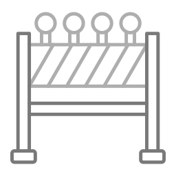 barrage routier Icône
