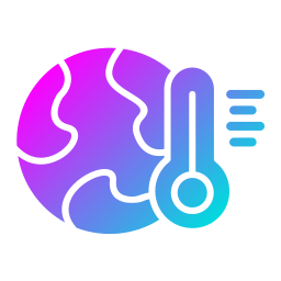 le réchauffement climatique Icône