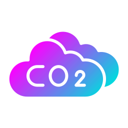 CO2 cloud icon