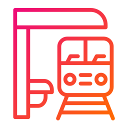 Train platform icon