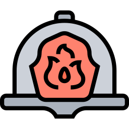 Fireman helmet icon