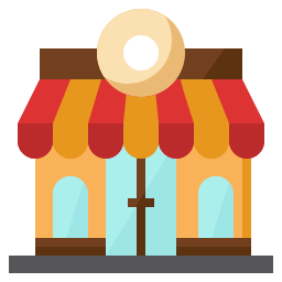 tienda de donas icono