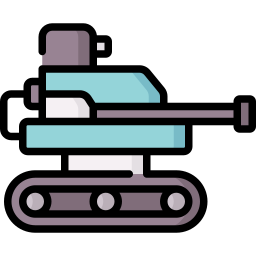 Military robot icon