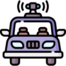 Autonomous car icon