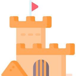 Sand castle icon