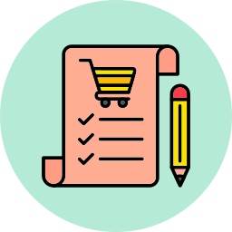 Shopping list icon