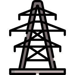 ligne électrique Icône