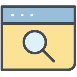 zoek gegevens icoon