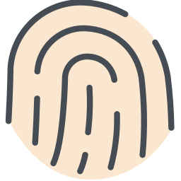 escaneo dactilar icono