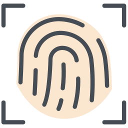 Сканирование пальцев иконка
