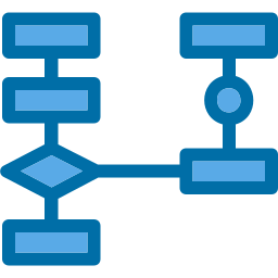 diagramma di flusso icona