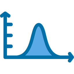 Bell curve icon