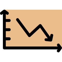 graphique linéaire Icône