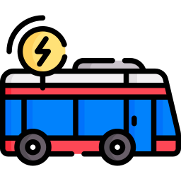 autobus électrique Icône
