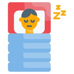 almohadilla para dormir icono