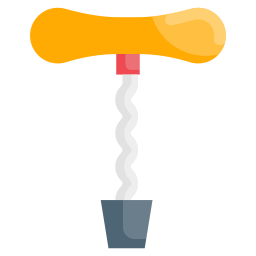 Cork screw icon