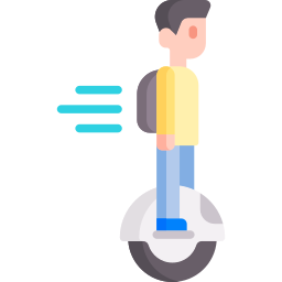 Электрический одноколесный велосипед иконка