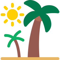 Palm trees icon