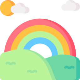 arcoíris icono