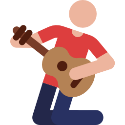 Guitar player icon