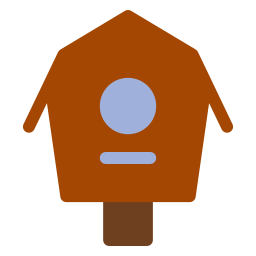 Bird house icon