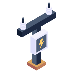 Electric pole icon