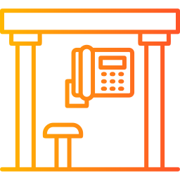 Telephone box icon