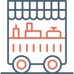 Food cart icon