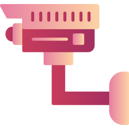 telecamera a circuito chiuso icona
