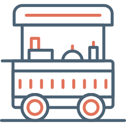 Food cart icon