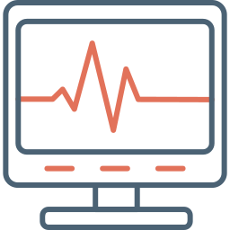 monitor de ecg Ícone