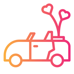 Wedding car icon