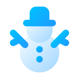 muñeco de nieve icono