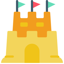 Sand castle icon