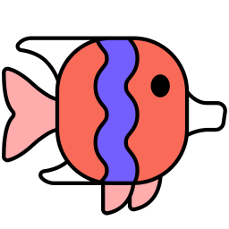 poisson tropical Icône