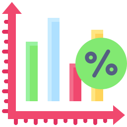 gráfico de barras icono